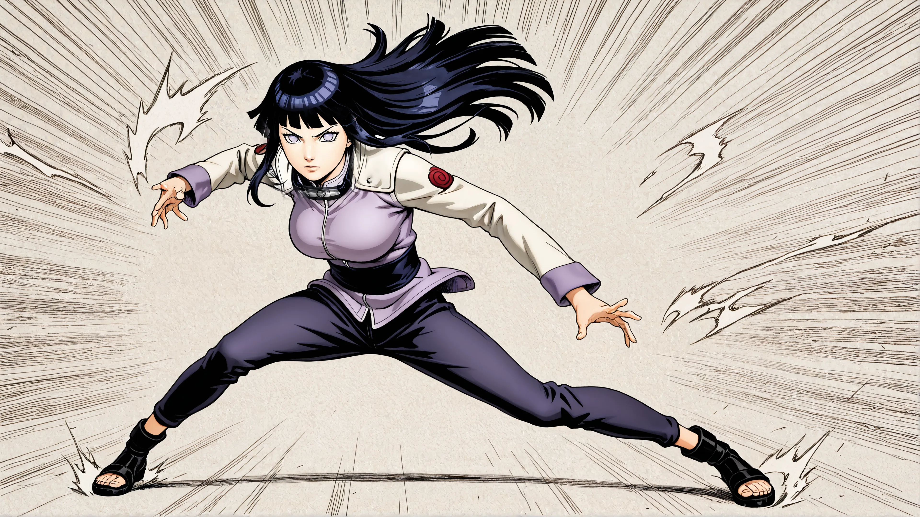 hinata action wallpaper 4k desktop