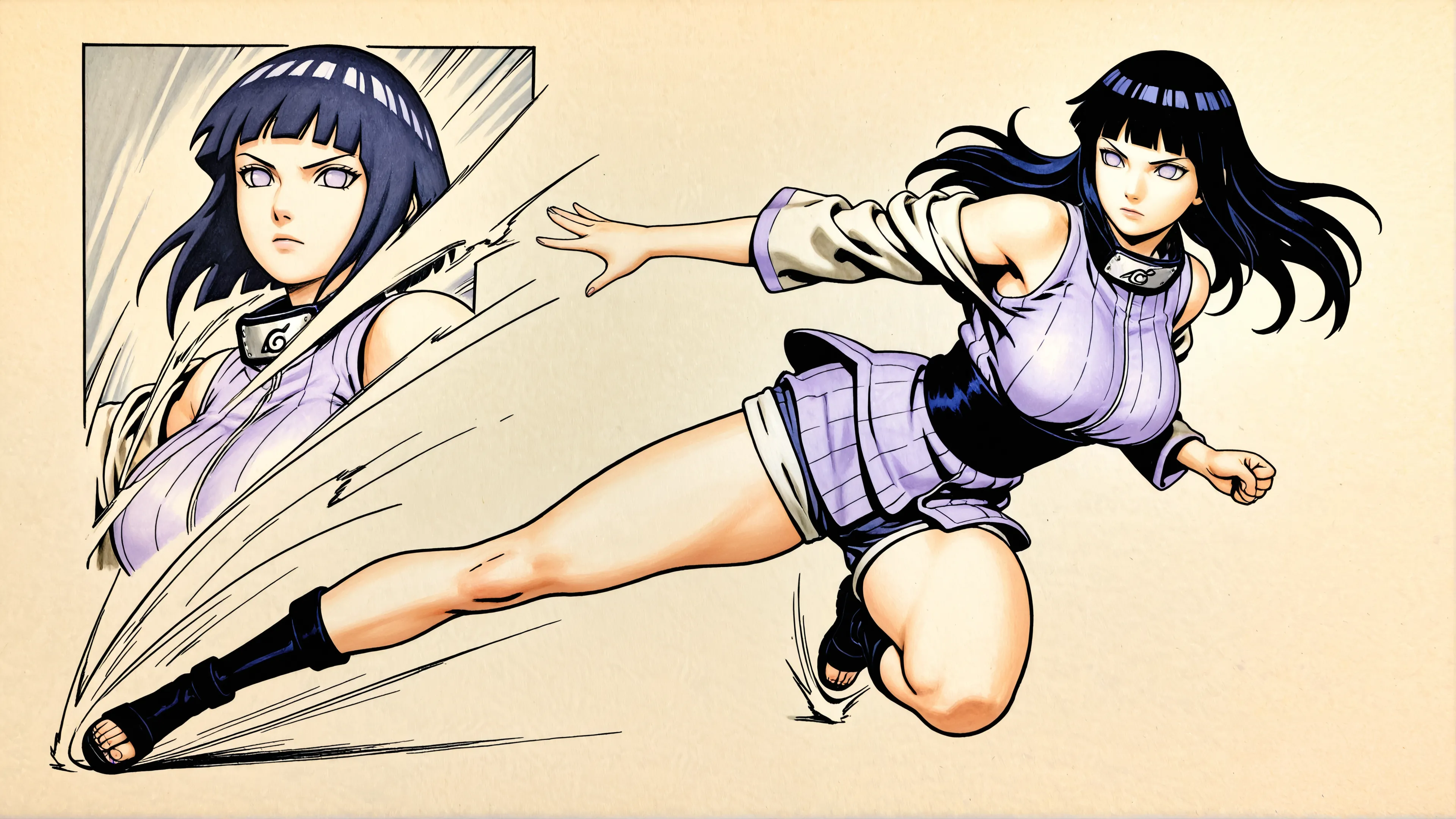 hinata action wallpaper 4k desktop