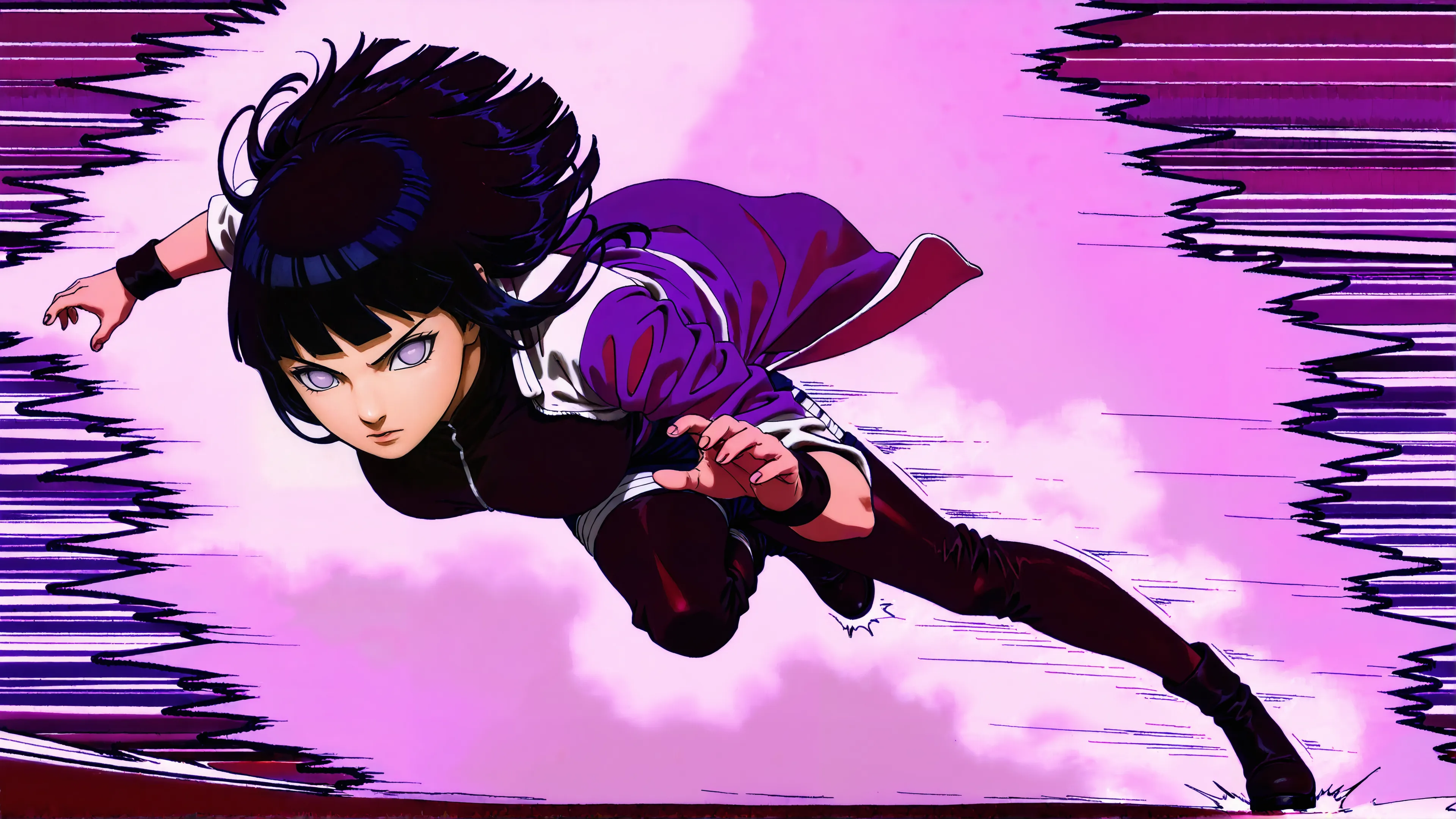 hinata action wallpaper 4k desktop
