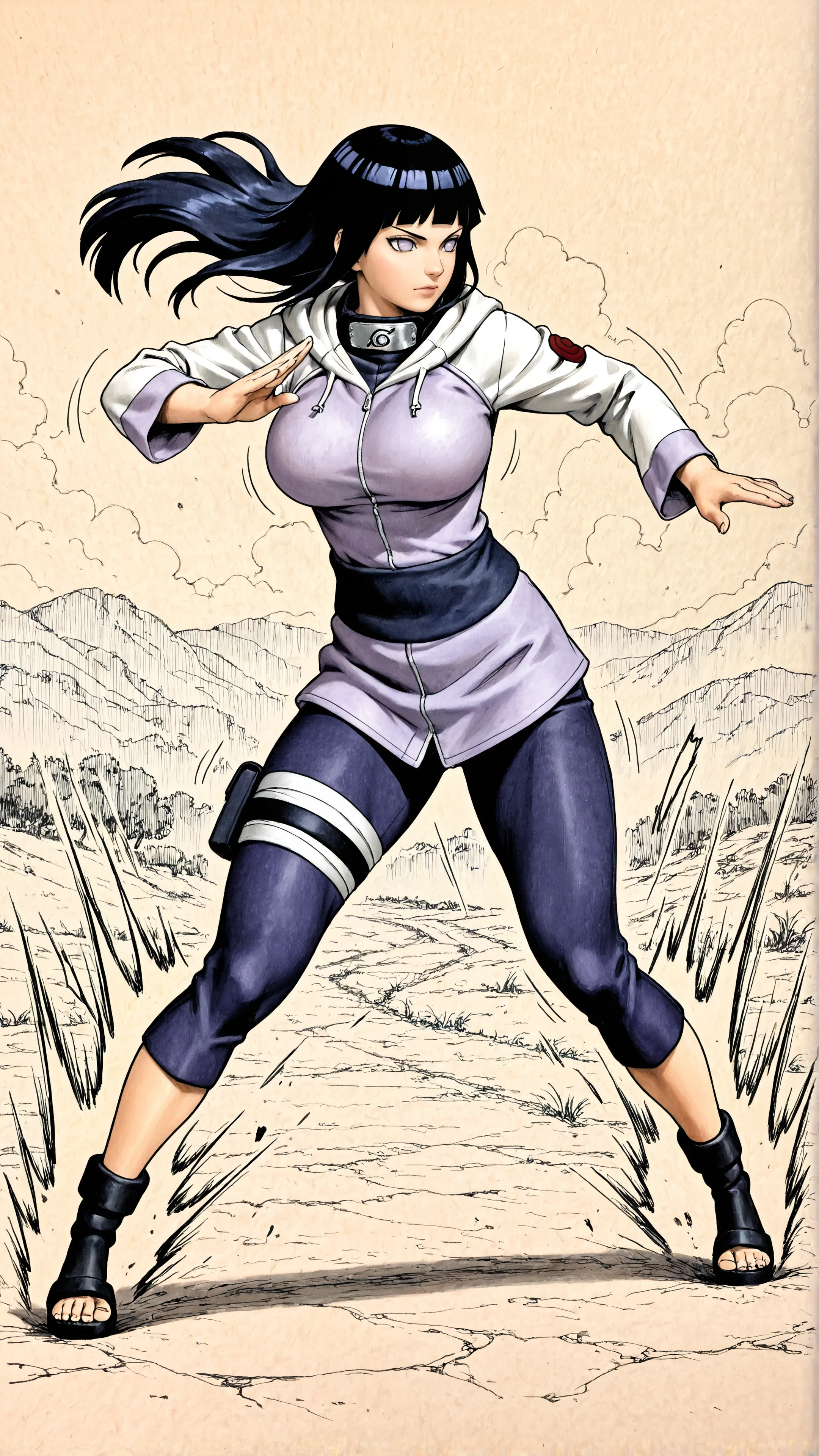 hinata action mobile wallpaper hd