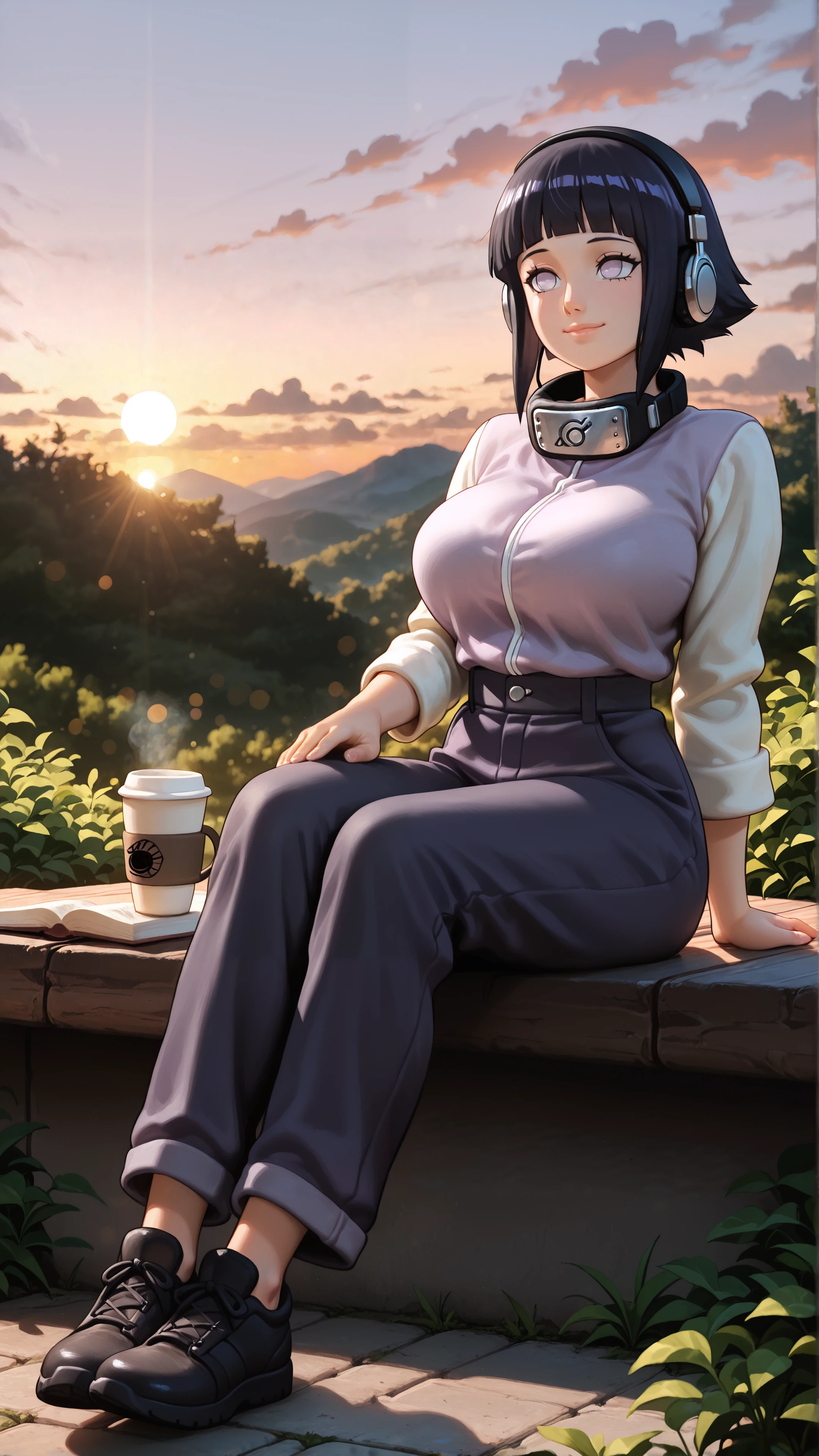 hinata hyuga chill, naruto chill wallpaper, hinata mobile 4k