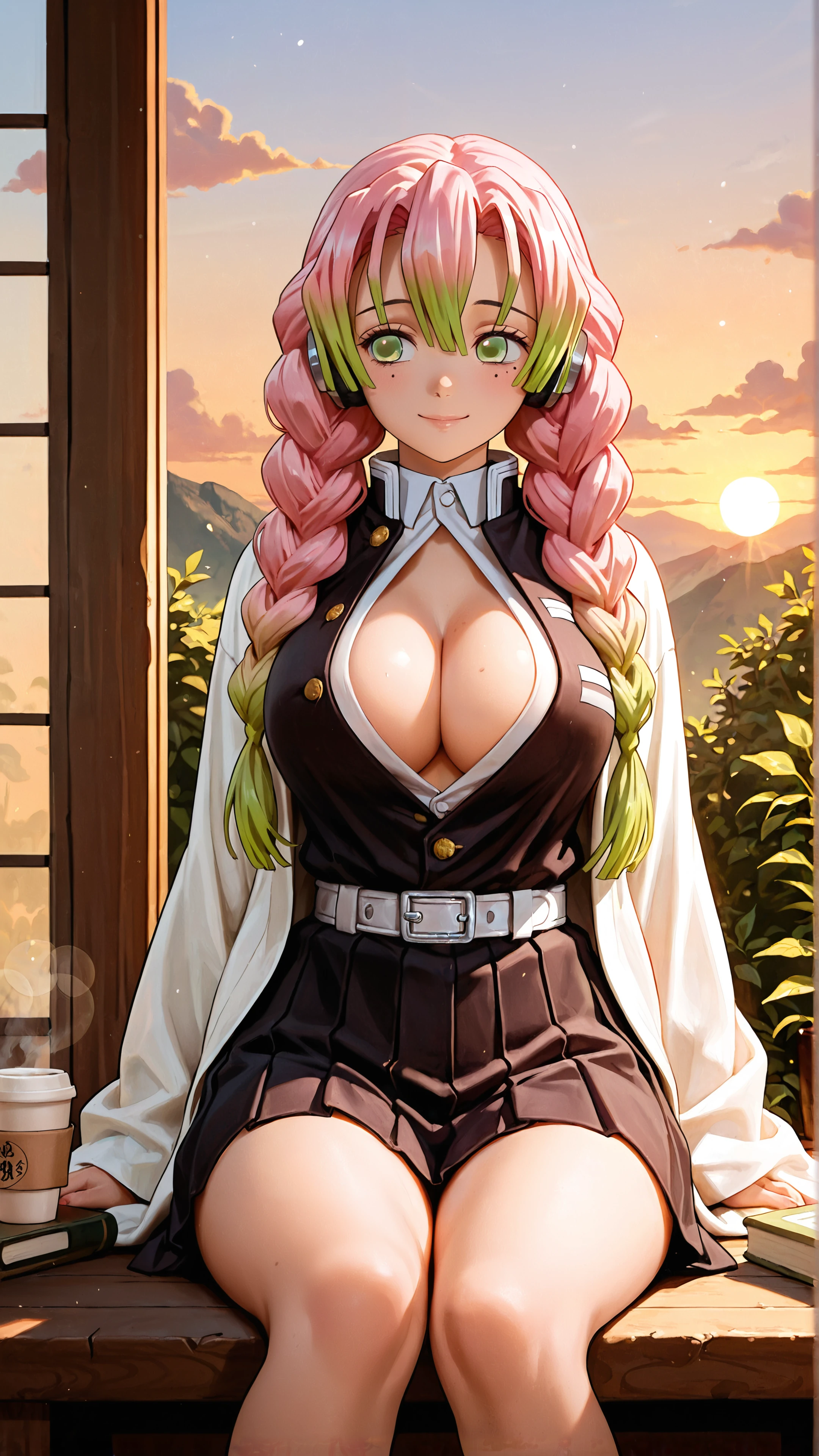 mitsuri kanroji chill mobile wallpaper 4k