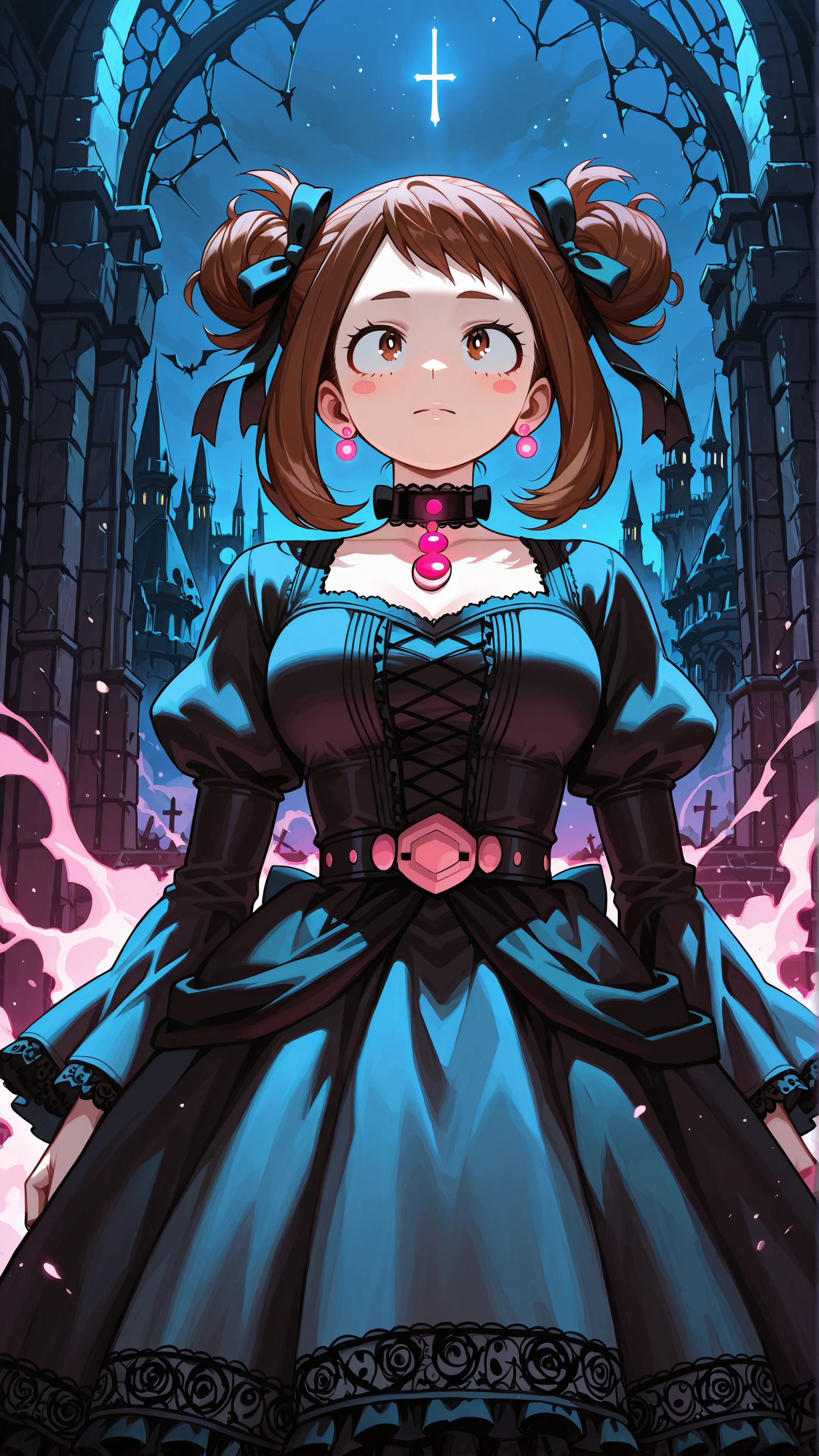 uraraka ochaco dark gothic mobile wallpaper hd