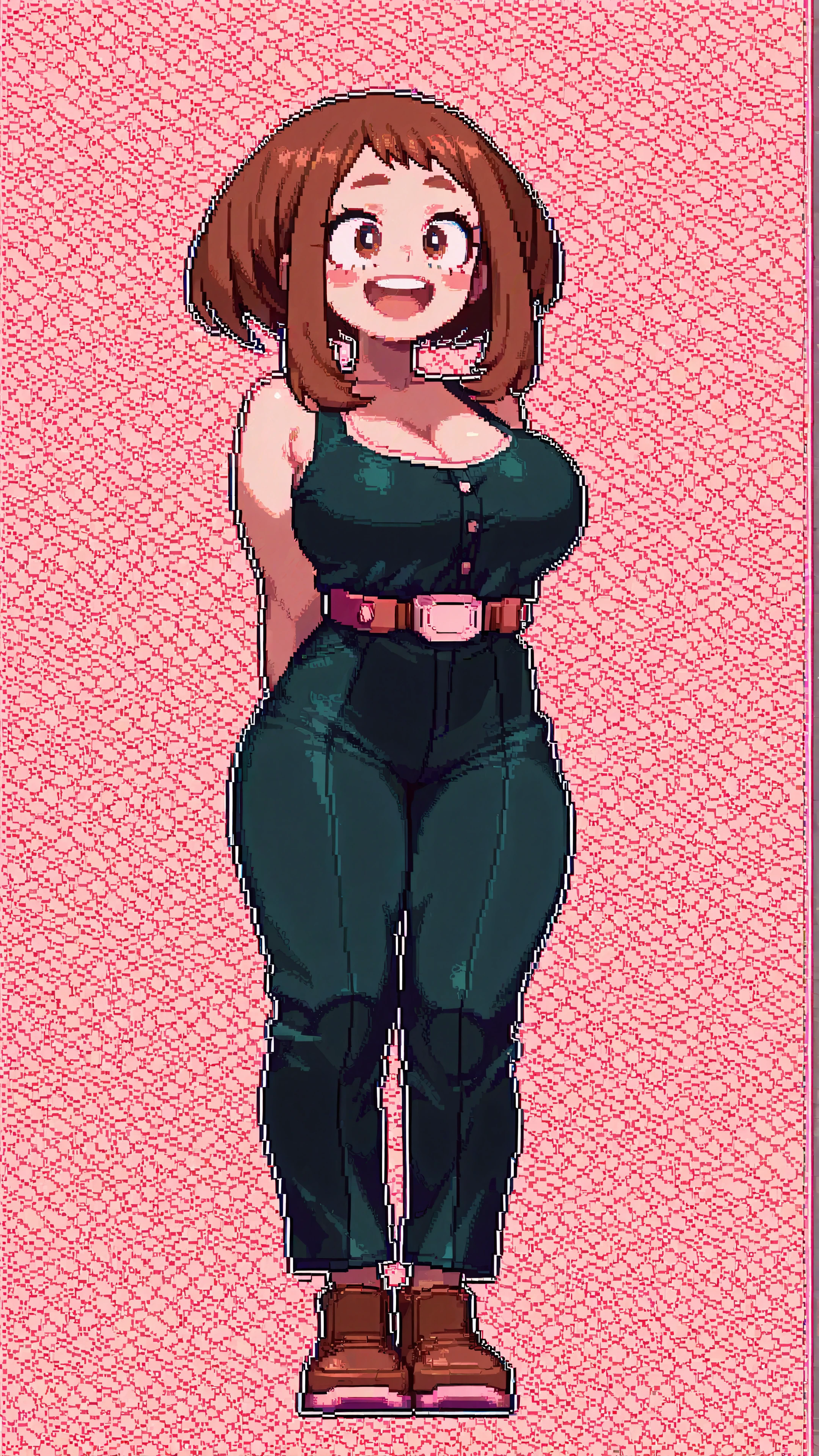 uraraka ochaco cute pixels mobile