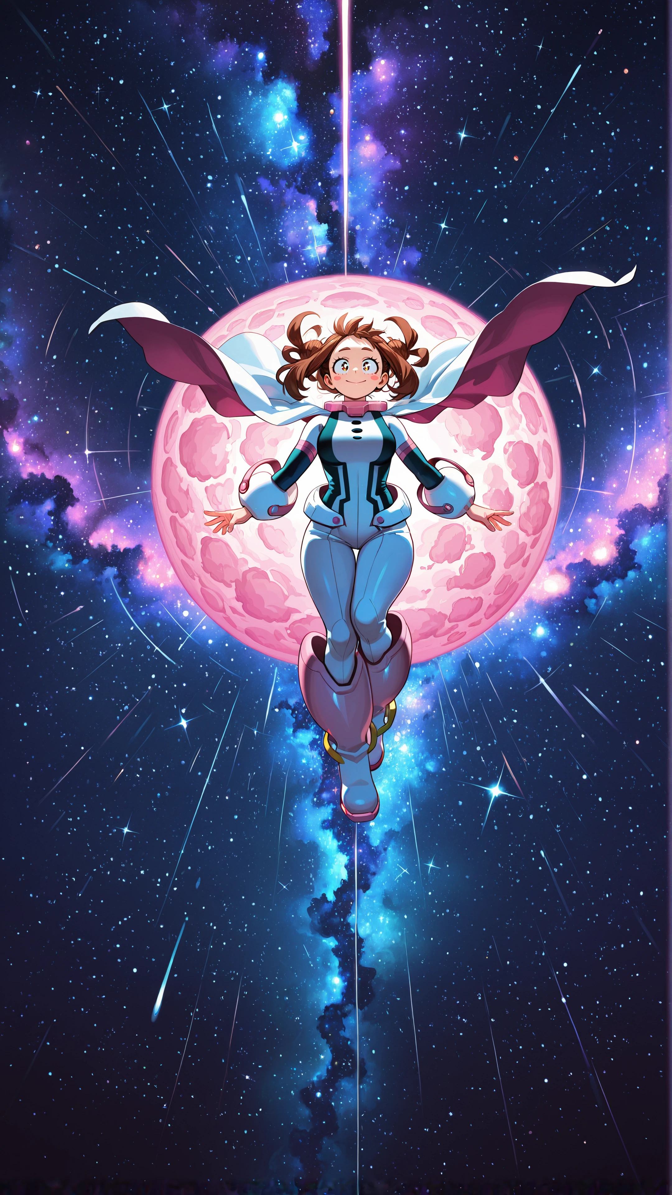 uraraka ochaco space mobile wallpaper hd