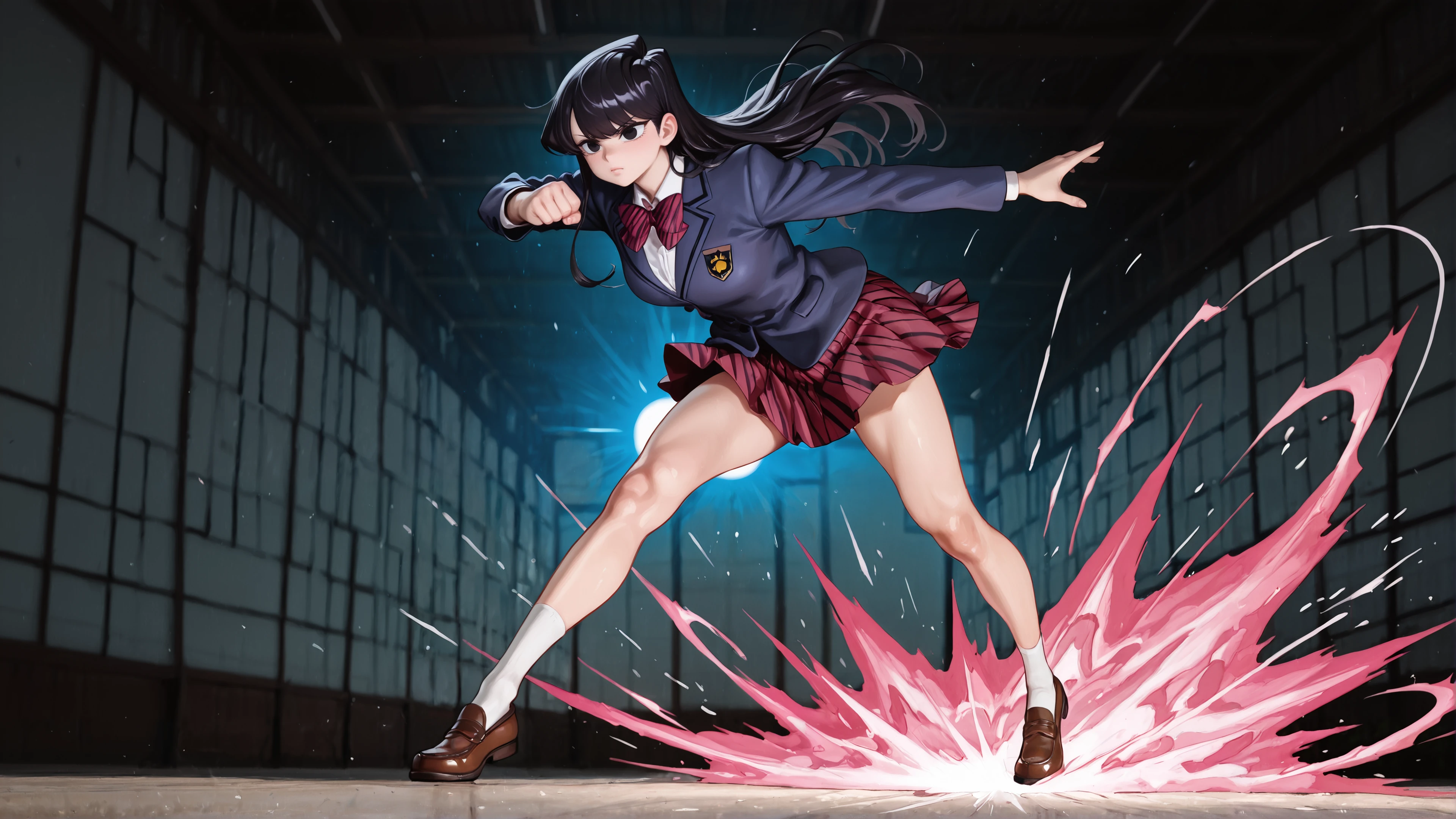 komi shouko, komi action wallpaper, komi san desktop 4k, aesthetic anime wallpaper