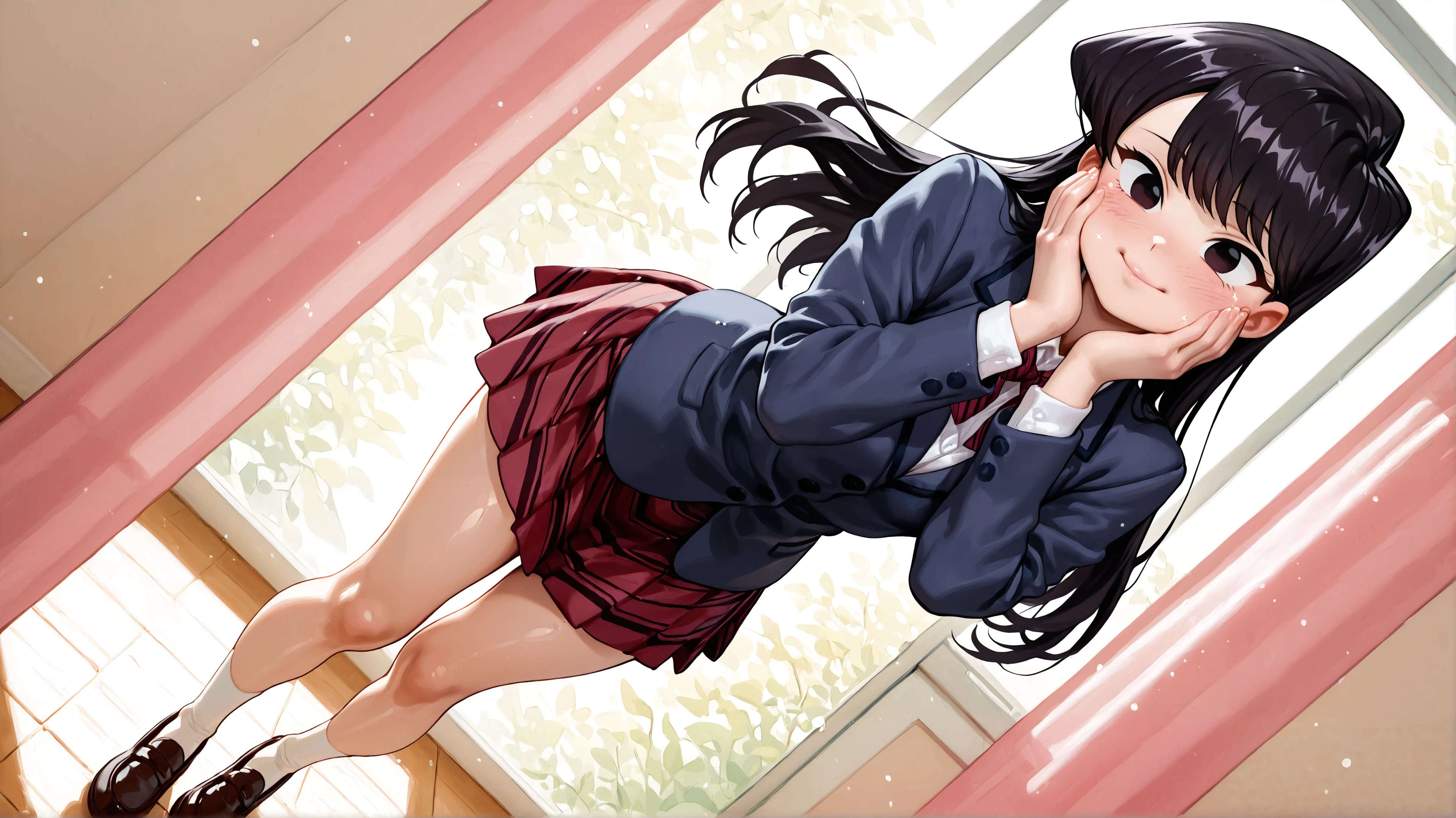 komi shouko cute, komi san cute wallpaper, komi desktop 4k, aesthetic anime
