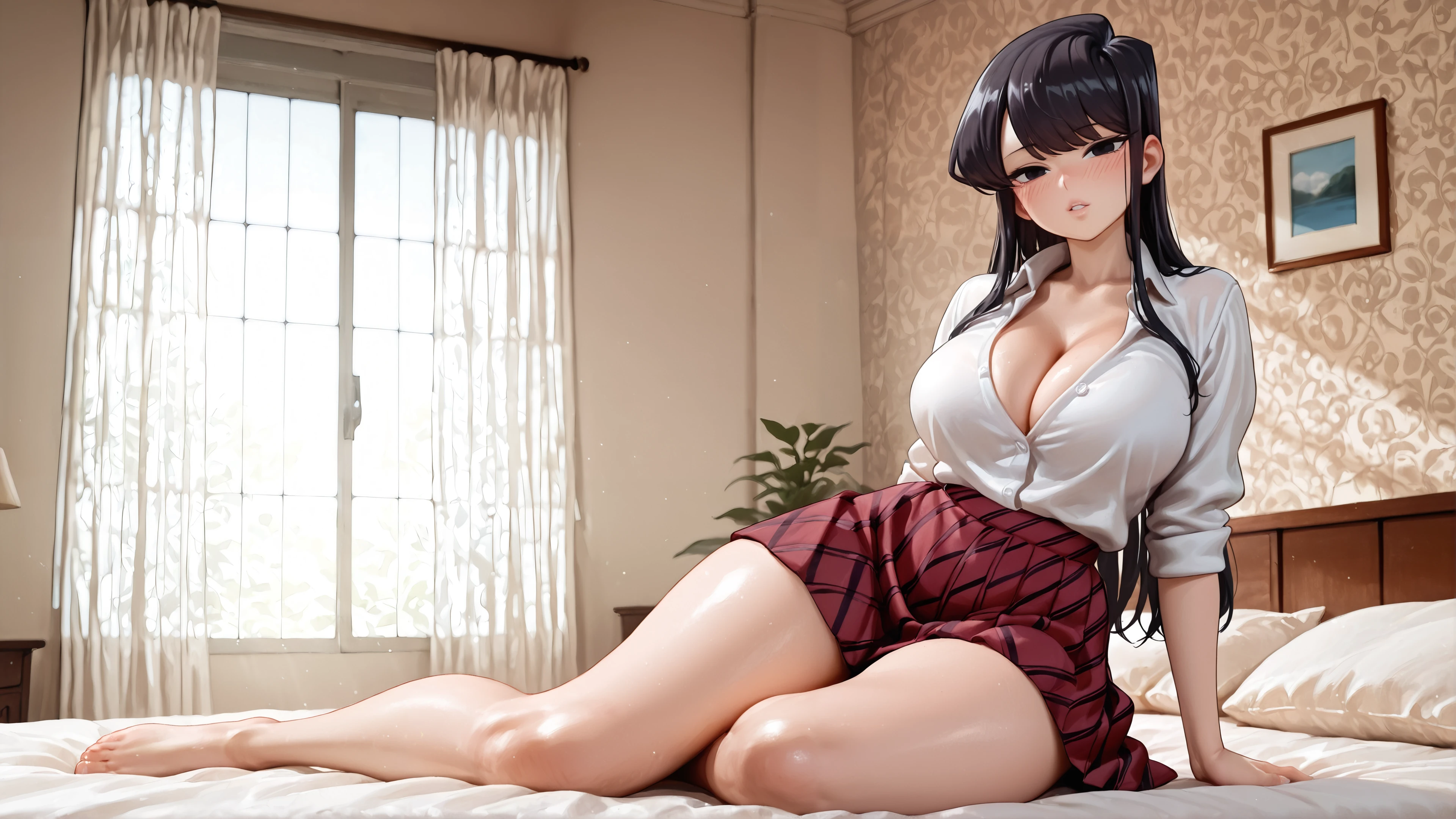 komi shouko hot, komi san hot wallpaper, sexy anime desktop 4k, komi shouko 4k
