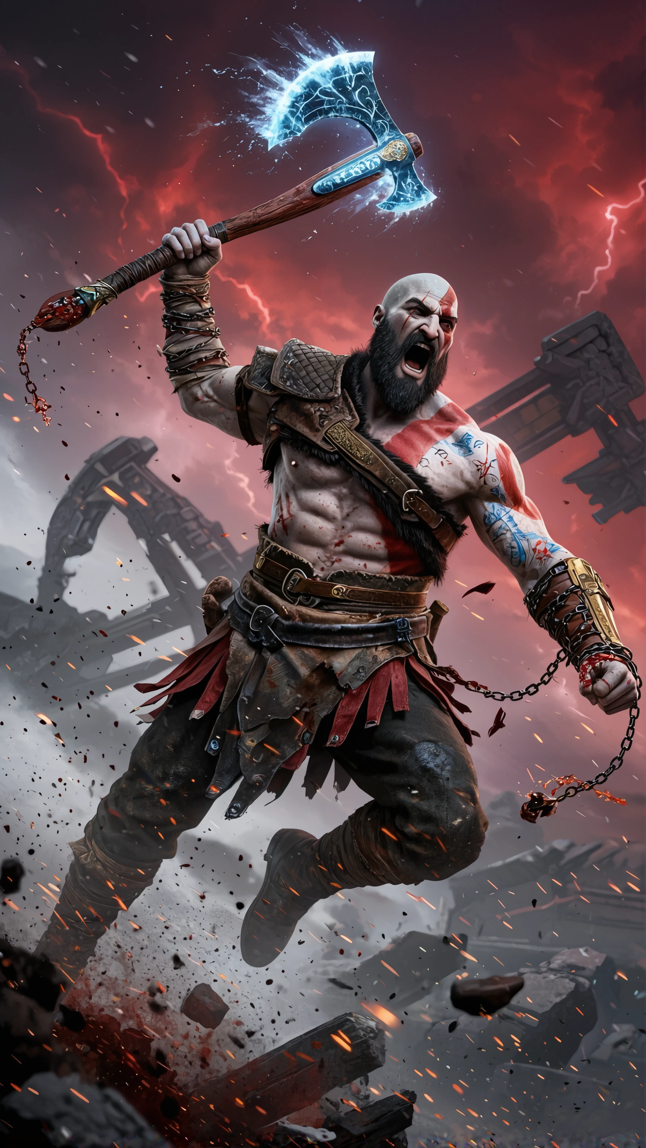 kratos god of war action mobile