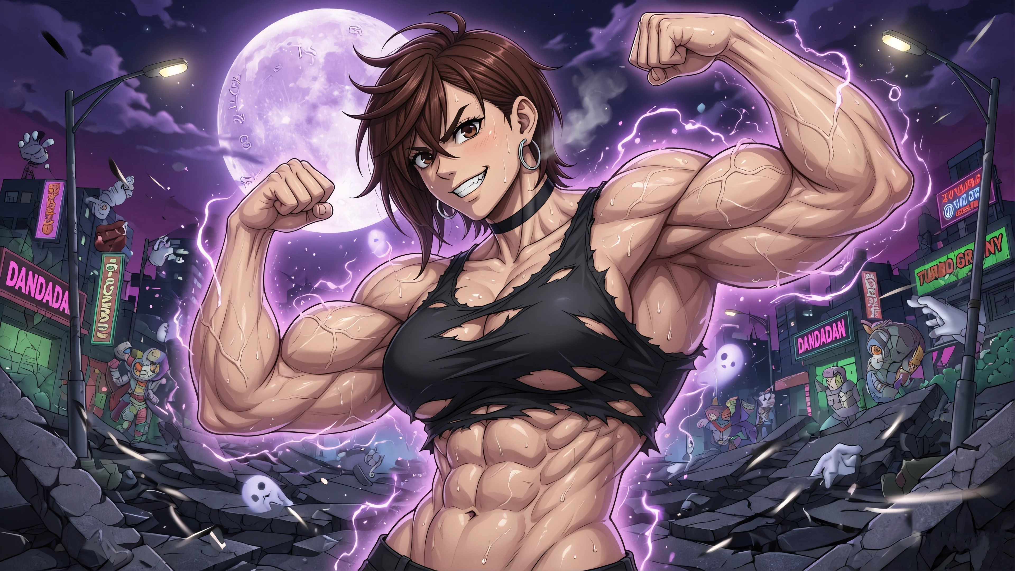 momo ayase dandadan muscles desktop v2