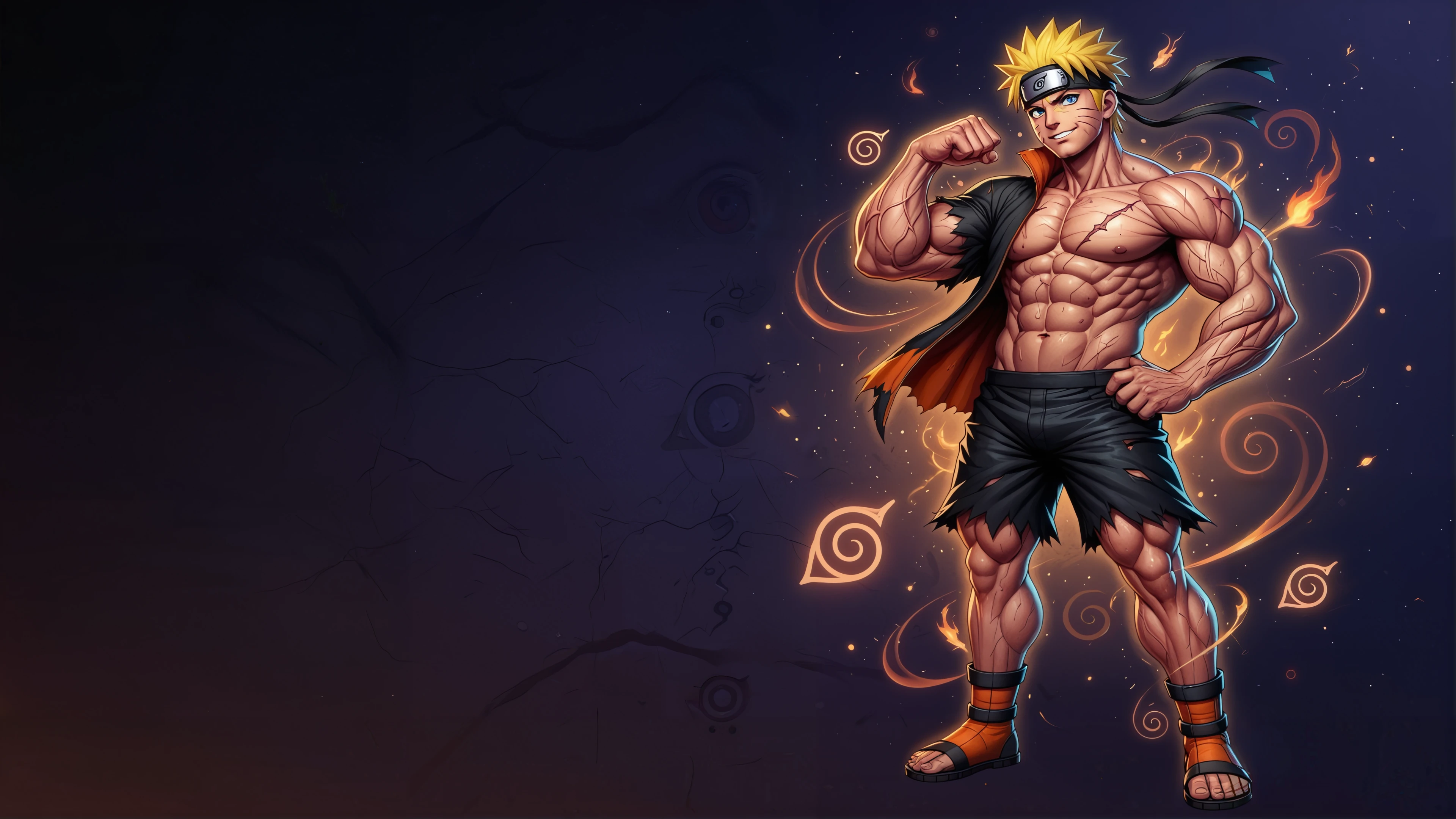 Naruto muscular desktop wallpaper