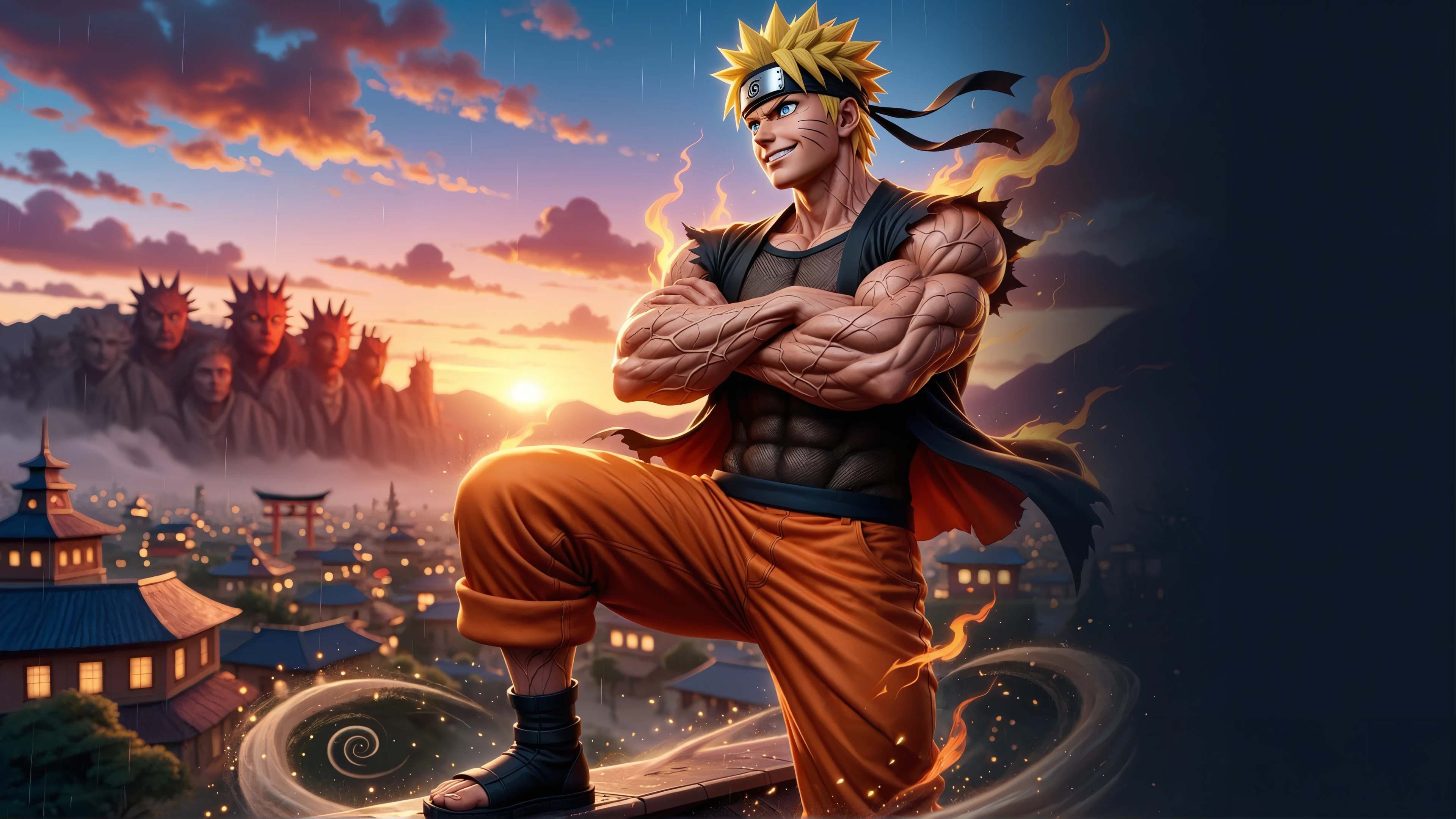 Naruto muscular desktop wallpaper