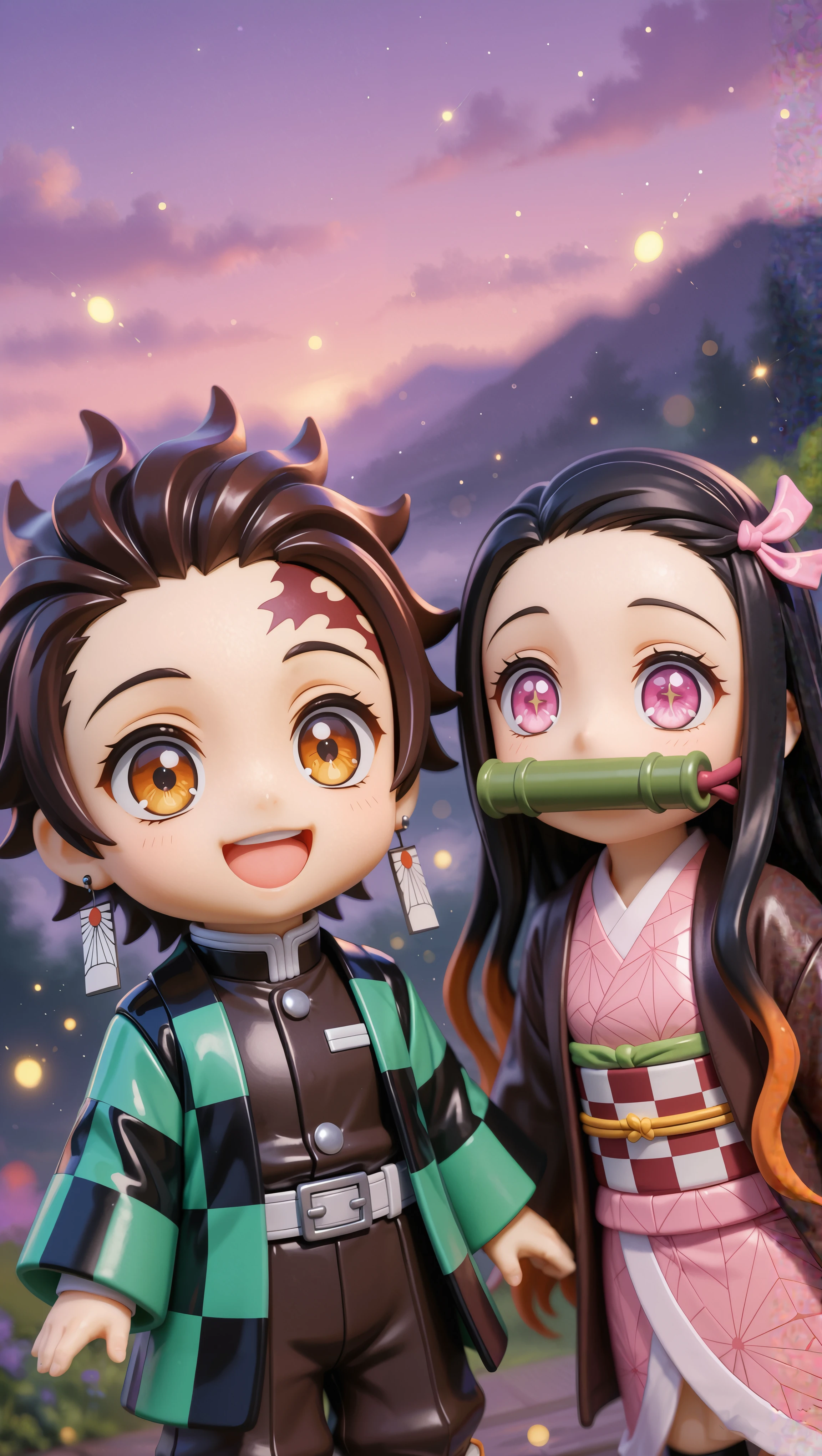 tanjiro kanao cute 3d mobile