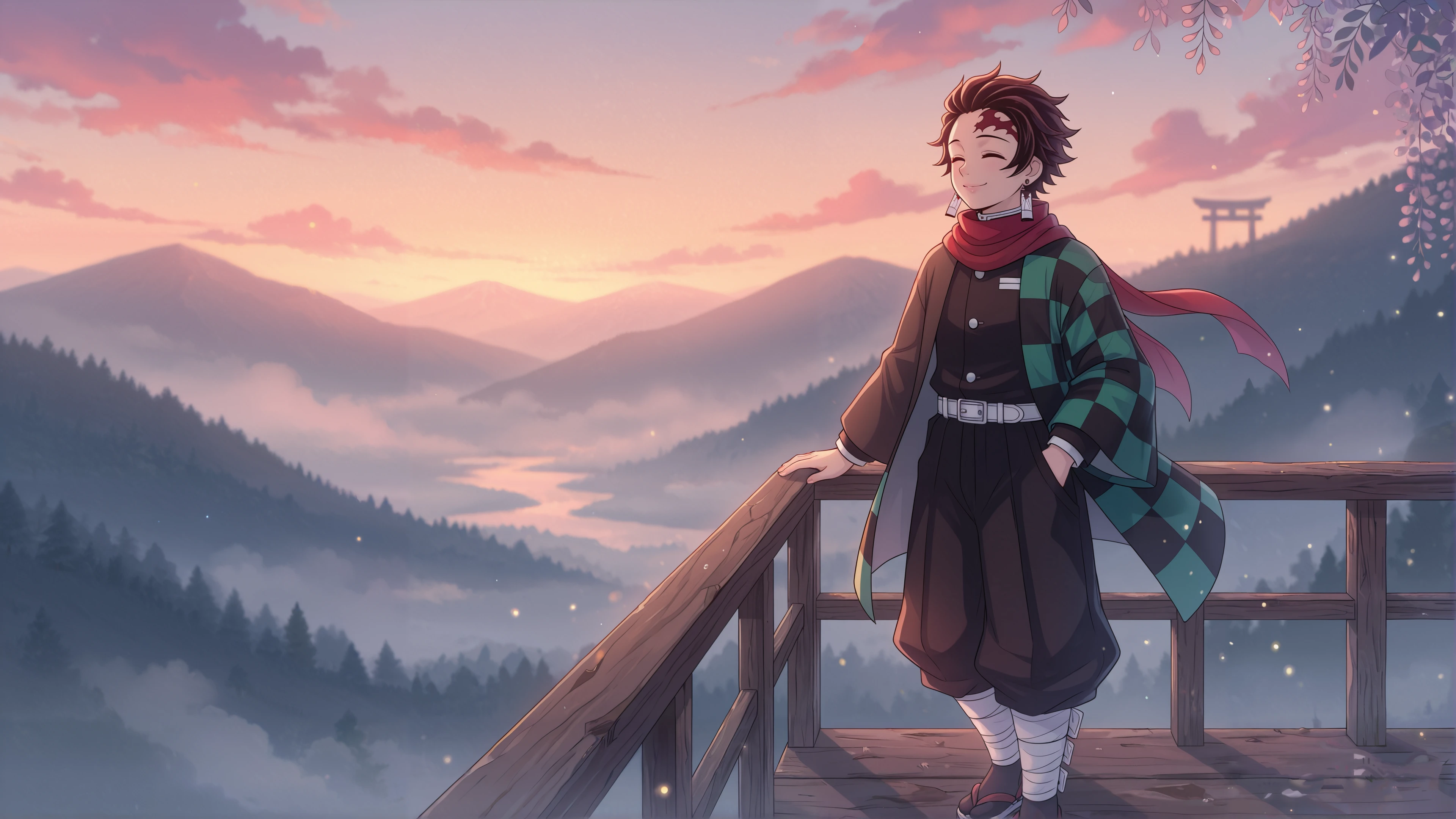 tanjiro chill vibes desktop