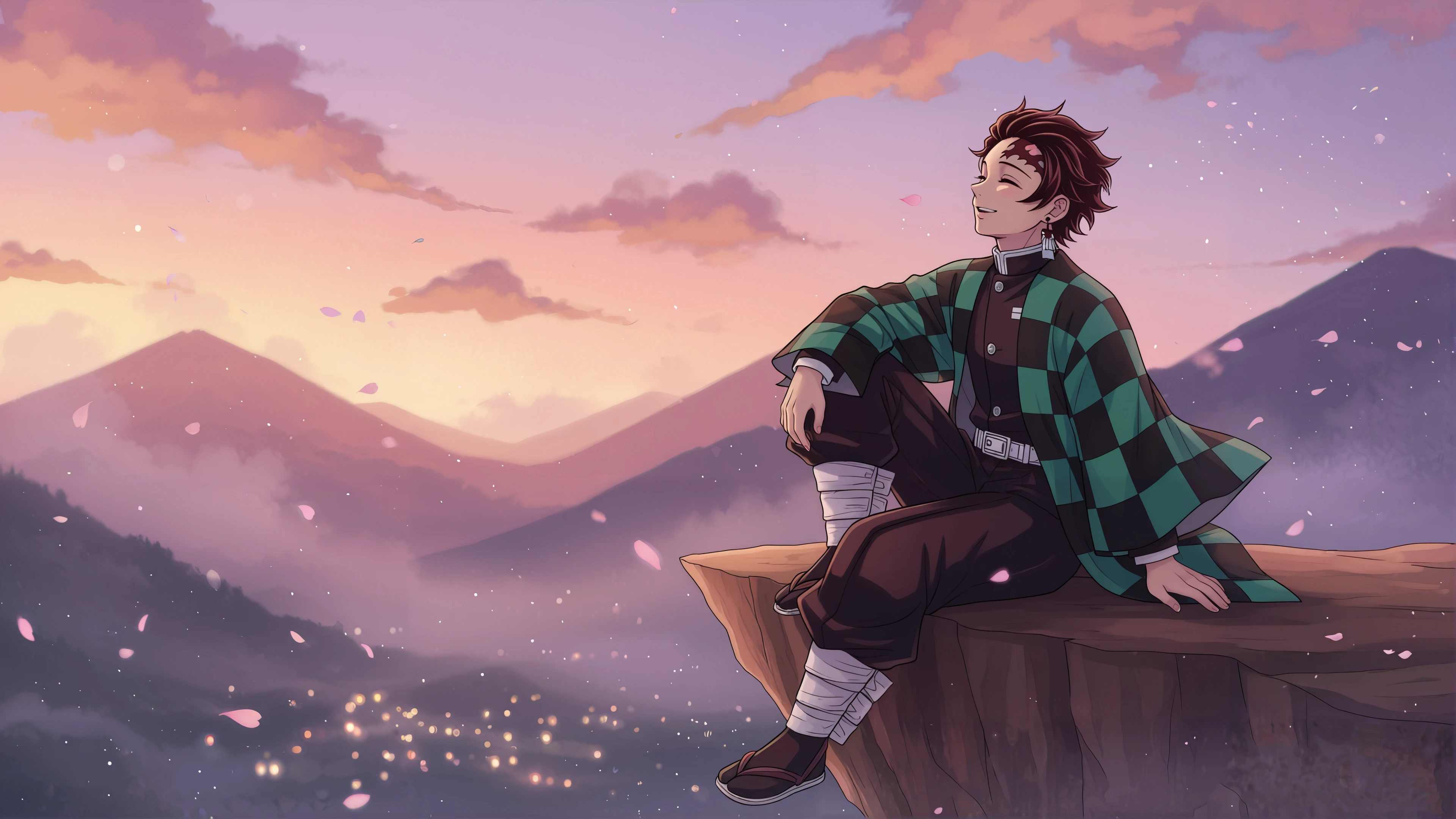 tanjiro chill vibes desktop