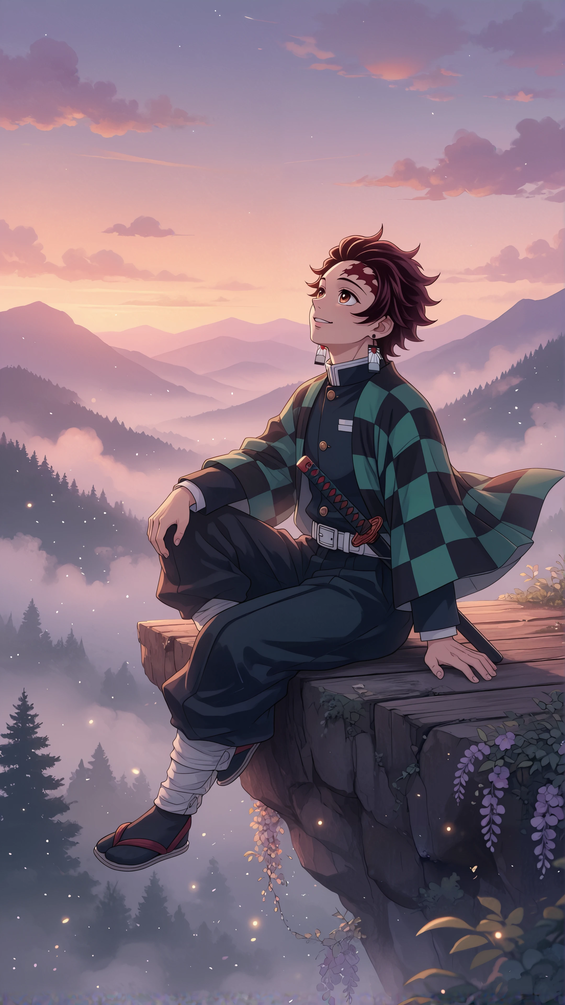 tanjiro chill vibes mobile