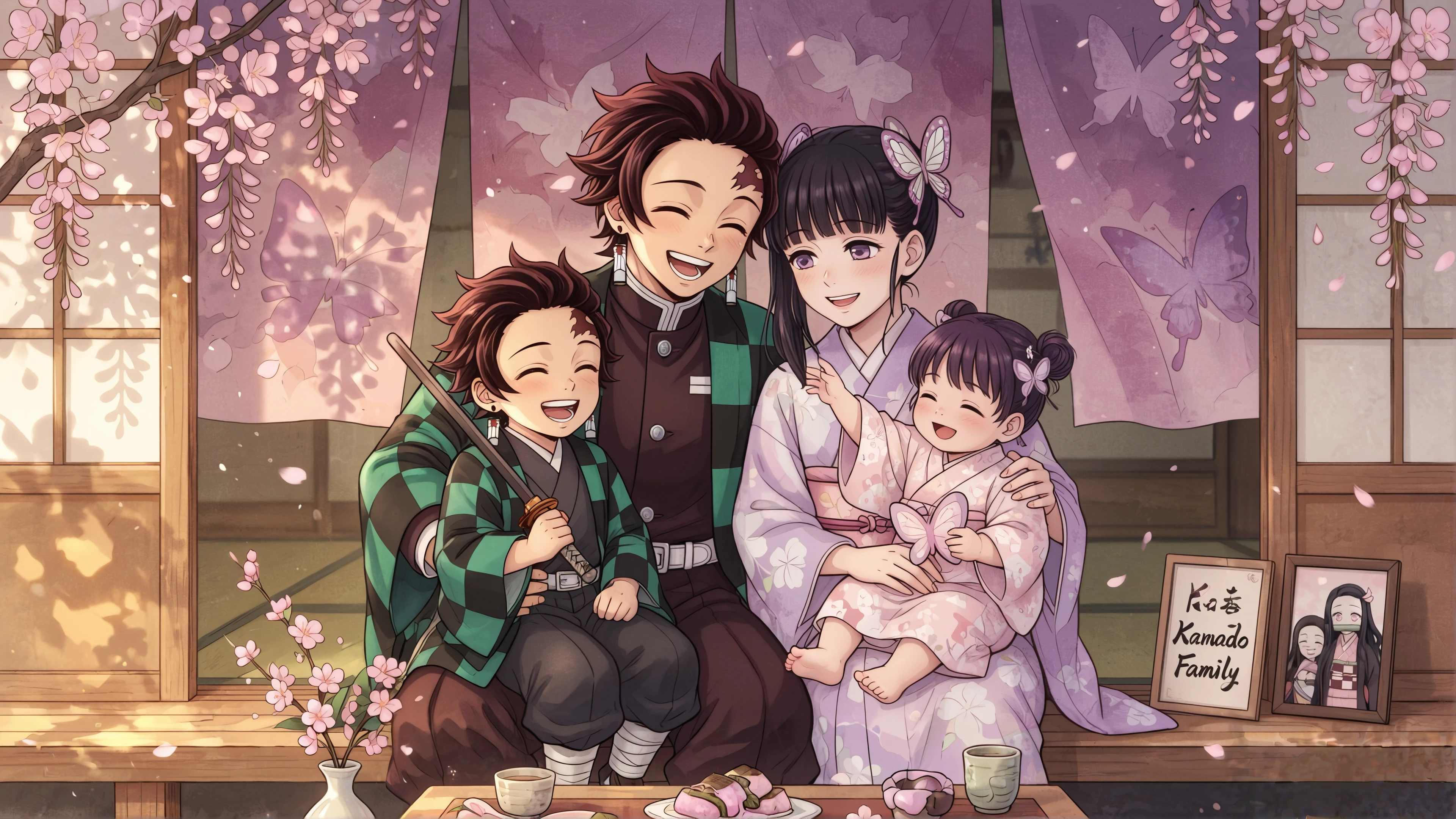 tanjiro kanao cute couple desktop
